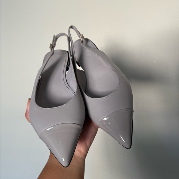 M. GEMI Womens 38 Camelia Flats Cloud Grey Corporate - Picture 2 of 6